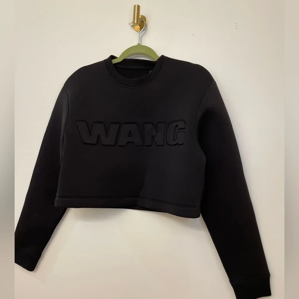 RARE ALEXANDER WANG X H&M||JUMPER SWEATSHIRT SCUBA 100% AUTHENTC S - Picture 2 of 10
